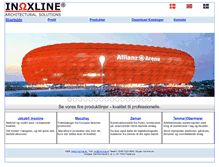 Tablet Screenshot of inoxline.dk